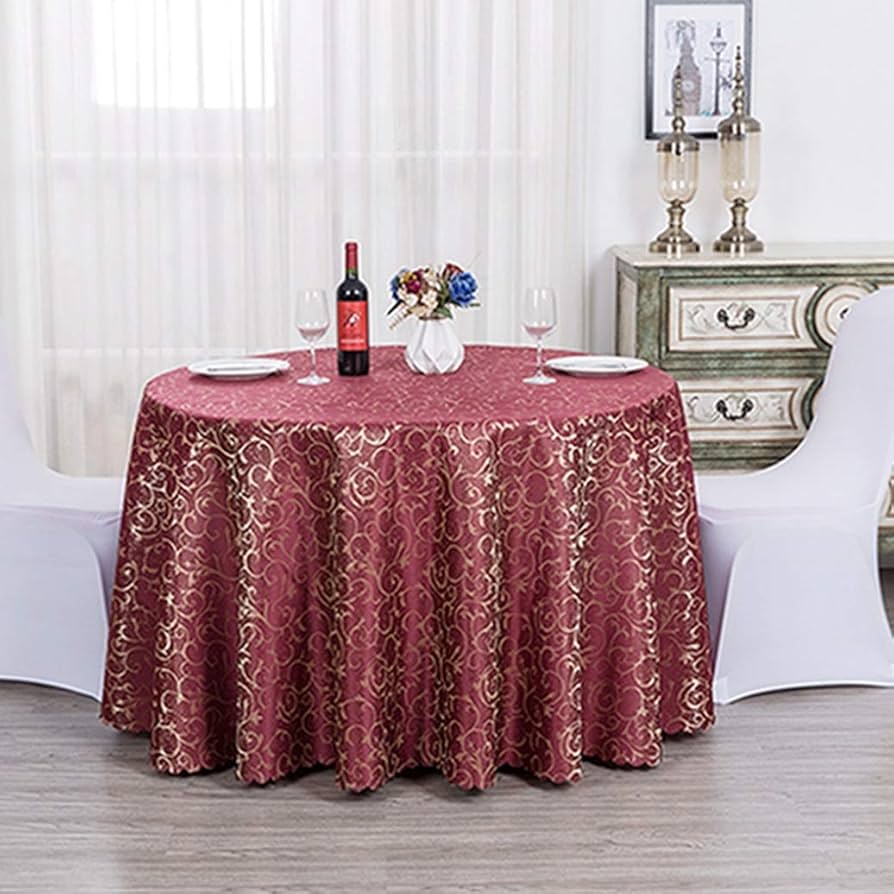 Amazon|レストラン ワインレッド(円形) テーブルクロス ホテル 宴会 Amazon|レストラン ワインレッド(円形) テーブルクロス ホテル 宴会